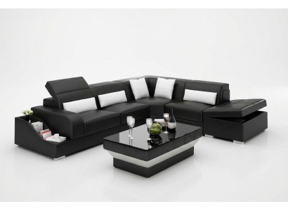 Set da salotto Divano angolare Divano in pelle Divano ad angolo Imbottitura Divano Divano divanetto Soggiorno  Set da salotto Angolo divano Divano in pelle Divano ad angolo Imbottitura Divano Divanetto Soggiorno