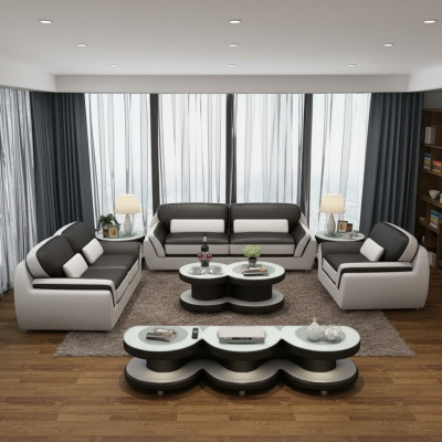 Set divano 321 tavolo sgabello credenza divano componibile divano sofà 7 pezzi.