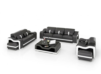 Sofà set 3 posti in pelle, divano moderno, divano componibile design.