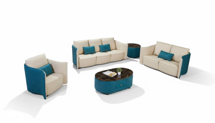 Divano in pelle divano divano set di tende da designer 2 pezzi set set divani
