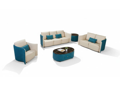 Divano in pelle divano divano set di tende da designer 2 pezzi set set divani