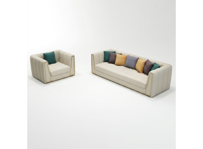 Acciaio inossidabile esclusivo design mobili 3 pezzi sgabello divano set di rivestimenti