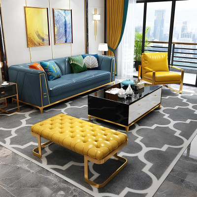 Divano Chesterfield tre posti in pelle