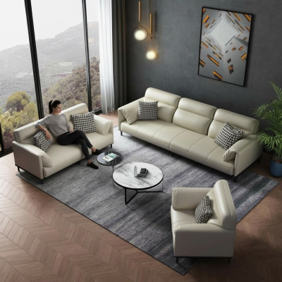 Mobili di design italiani Set di divani a 3 posti 2 posti 1 posto con rivestimento in tessuto textile