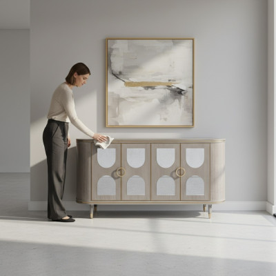 Stile moderno e elegante, cassettiera da camera da letto, cassettiera da designer per il soggiorno.