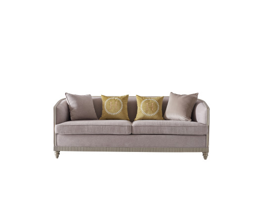 Set di divani imbottiti divano, serie di sedute italiane di divani embossed
