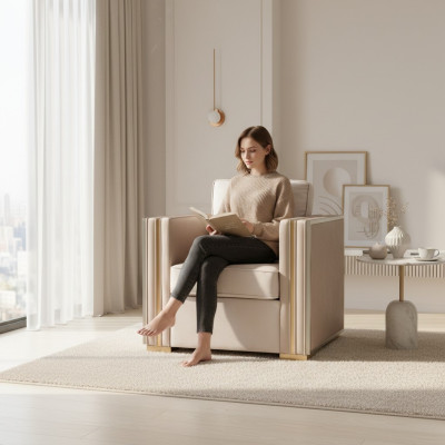 Arredamento soggiorno di design Poltrona Singola Divano Imbottito Sofa Couch