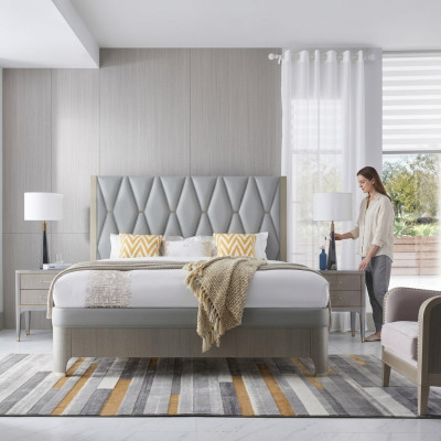 Camera da letto di lusso Design letto in legno Letto Letti 180x200cm Letti