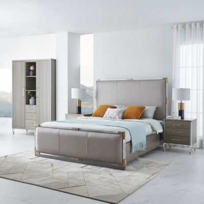 Lussuosa camera da letto letto matrimoniale in legno 180x200cm Hotel Dubai