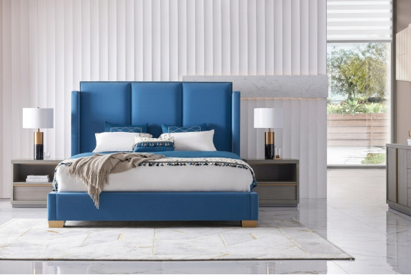 Camera da letto Set di lusso con letto mobili 2x comodini Letti mobili per hotel di Dubai