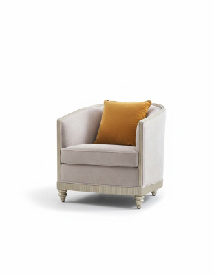 Sedia singola Sedia reale Trono Imbottita Lounge Sedie Divano Albergo