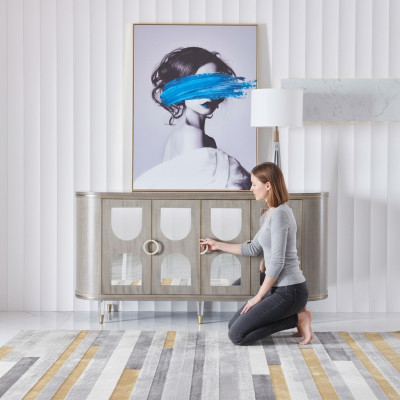 Mobili armadio di lusso Dubai hotel arredamento cassettone cassettiere sideboard.