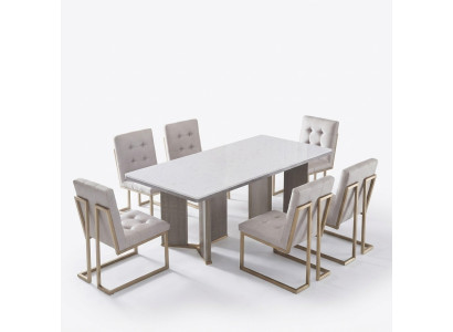 Sala da pranzo Tavolo Designer Mobili di lusso Tavoli in legno 180x90cm Soggiorno Sala da pranzo Tavolo Designer Mobili di lusso Tavoli in legno 180x90cm Soggiorno
