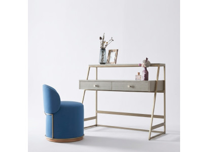 Tavolo trucco da toeletta da console design per cosmetici con specchio e cassetti