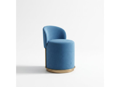 Design poltrona monoposto per il soggiorno, arredamento imbottito, divano lounge club.