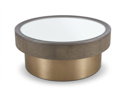 Tavolino rotondo in vetro dal design moderno - tavolini da salotto rotondi per il divano.