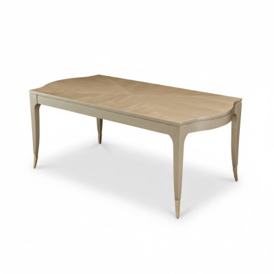 Tavolo in legno di lusso per la sala da pranzo, design di tavoli da pranzo in legno, mobili nuovi.