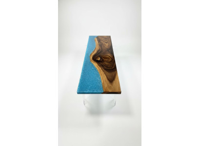 Resina epossidica tavolo in legno decorativo vero mobili massicci tavolo in resina ad effetto cascata