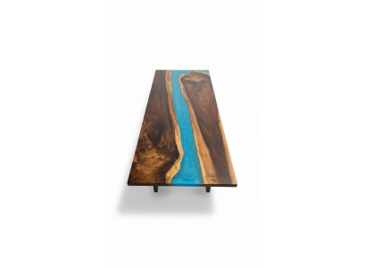 Tavoli Tavolo da pranzo Tavolo Design Moderno Mare Fiume Mobili Tavoli in resina epossidica