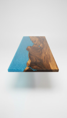 Design del tavolo Moderno Mobili per mare fiume Tavoli da pranzo Tavoli in resina epossidica