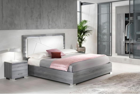 Camera da letto 3 pezzi. Set Letto 2x Comodino Consolle Letti Doppi Hotel Imbottiti