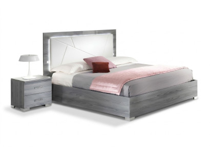 Camera da letto 3 pezzi. Set Letto 2x Comodino Consolle Letti Doppi Hotel Imbottiti