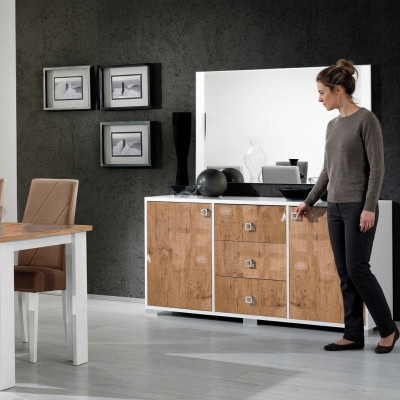 Mobile bar design cassettiera 100*50 legno di lusso comò armadio soggiorno armadi