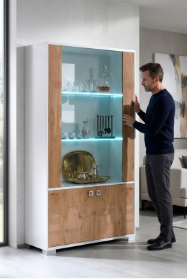 Vetrina XXL Vetrine Soggiorno 110*50 Armadi Design Mobili Italiani nuovi