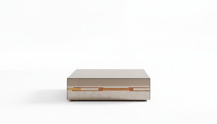 Tavolino design moderno in marmo per divano, nuovo tavolino da caffè in vetro.