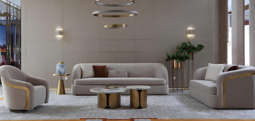 Sofà 3 posti Set design divano gruppo divano moderno lusso imbottitura nuova