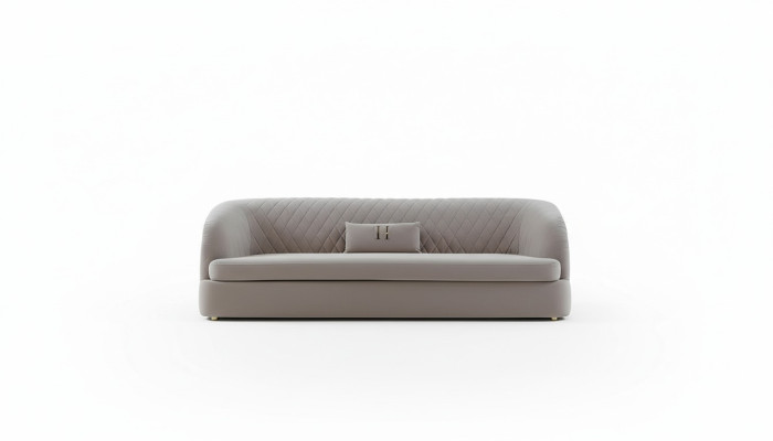 Tre posti in tessuto Divano imbottito Design Divano 3 posti Mobili Big Sofa Nuovo