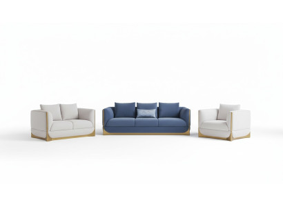 Divano design Divani Divano Moderno di lusso Divano 3 posti Sofà set nuovo Imbottitura