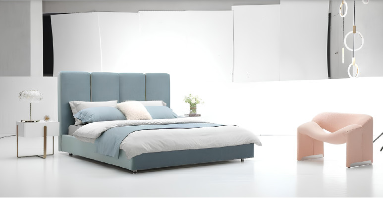 Letto matrimoniale di design Camera da letto Letto di lusso nobile di lusso Designer letto di lusso Nuovo hotel