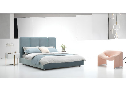 Camera da letto 3 pezzi. Set Letto 2x Comodino Console Imbottita Doppio Letto Hotel