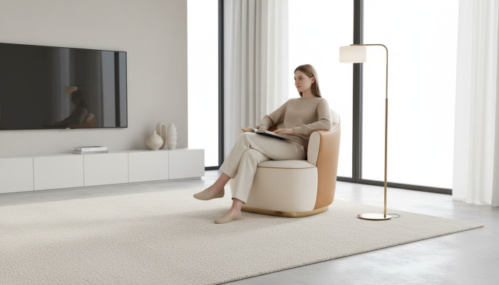 Poltrona imbottita monoposto divano poltrona 79 x 86,5 cm Divano imbottito Tessuto di design