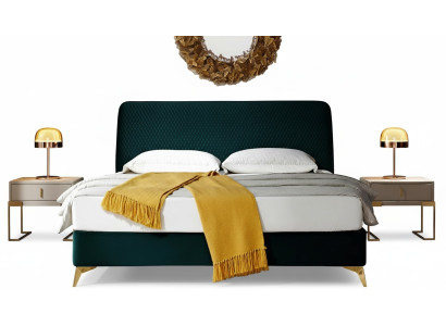 Camera da letto 3 pezzi Set Letto 2 comodini Console Letti Imbottiti Doppio Hotel