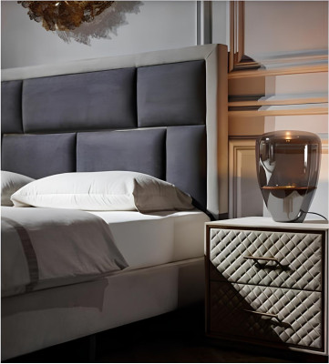 Camera da letto 3 pezzi. Set letto 2 comodini mobile letti matrimoniali rivestimenti hotel