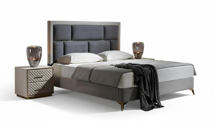 Camera da letto 3 pezzi. Set letto 2 comodini mobile letti matrimoniali rivestimenti hotel