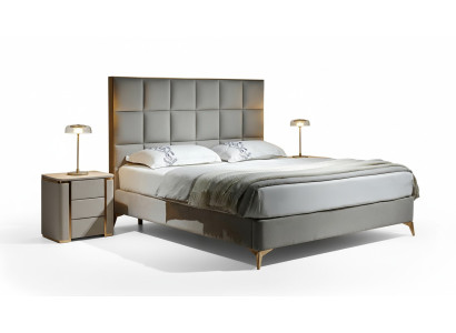 Letto 2x comodini 3 pezzi. Set camera da letto, gruppo di lusso di design, nuovo.