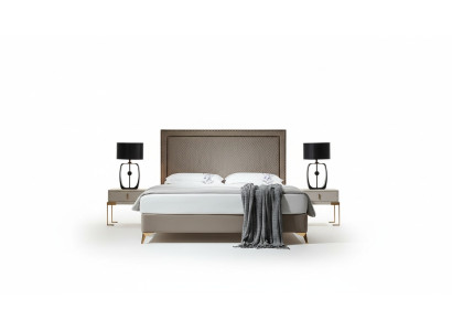 Letto 3 pezzi. Set camera da letto Design Camera da letto di lusso Arredamento per hotel 2 comodini