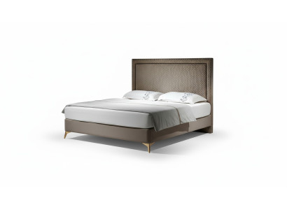 Letto matrimoniale Letto matrimoniale Letto coniugale Design di lusso Letto imbottito in pelle Design letto Letti