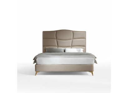 Camera da letto Letto matrimoniale 180x200cm Letto di lusso Moderno Tessuto Nuovo