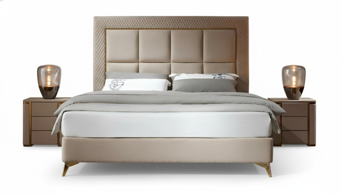 Letto 2x comodino 3 pezzi. Camera da letto design lusso completo nuovo.
