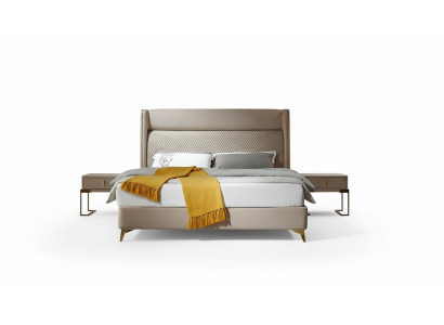 Letto 2x Comodino 3 pezzi. Set da camera da letto di design per hotel, letti nuovi.
