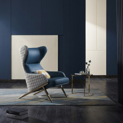 Mobili di design di lusso Sedia di design moderno 74*90 cm in pelle Soggiorno