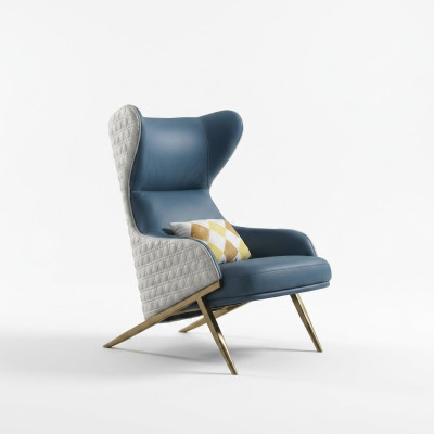 Mobili di design di lusso Sedia di design moderno 74*90 cm in pelle Soggiorno