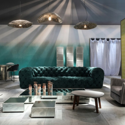 Chesterfield divano a 4 posti XXL Lounge Club di lusso per esclusive