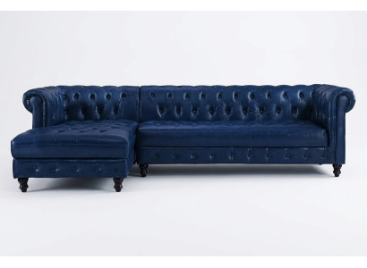 Divano ad angolo Chesterfield, divano, divano imbottito, set da angolo per i mobili classici