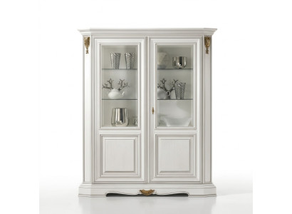 Vetrine soggiorno Bianco Armadietto credenza Bianco chiaro Vetrina Armadio Classico