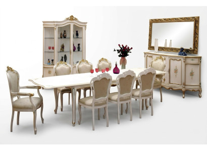 Set completo tavolo da pranzo 8 sedie sala da pranzo set da pranzo in legno tavolo 9 pezzi